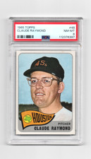 1965 TOPPS # 48 CLAUDE RAYMOND,ASTROS-PSA 8+++++++VIVID BEAUTY !
