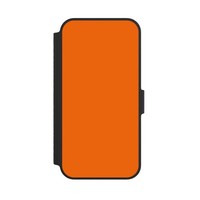 KlapphüLle FüR Apple Iphone 14 Farbe Einfarbig Orange