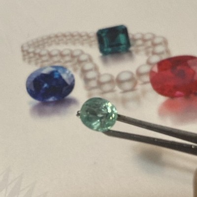 Gia Certified Natural Emerald 1.13ct Oval Shape Clarity Enchanted