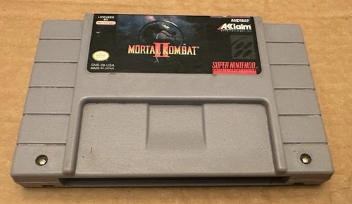 Mortal Kombat 2 II (Super Nintendo SNES, 1993) Cartridge Only Tested