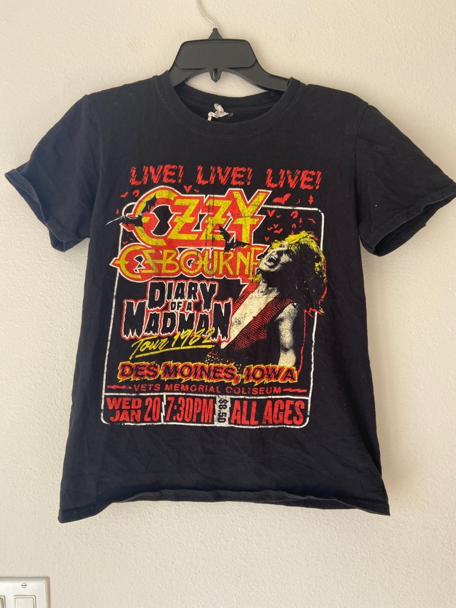 OZZY OSBOURNE DIARY OF A MADMAN 1982 TOUR T-SHIRT Sz S~AUTHENTIC