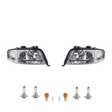 Scheinwerfer Set Halogen passend für Audi A6 4B 08/01-01/05 Leuch. Links Rechts
