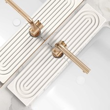 Large Faucet Mat for Kitchen Sink - Stone Drying Mat for Kitchen Counter, Dia...