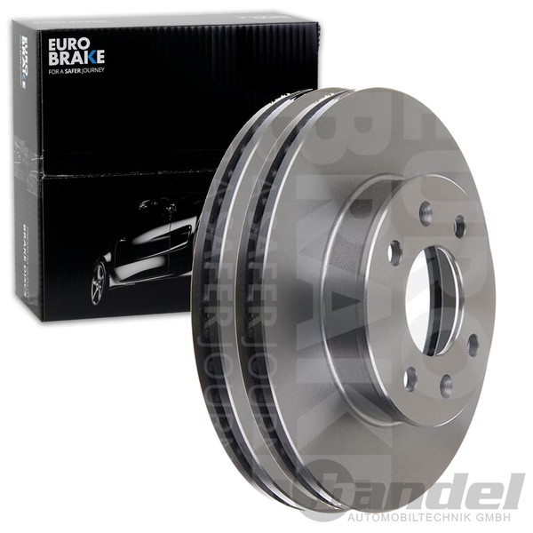 2X Eurobrake Bremsscheiben 241Mm BelÜFtet Vorne Passend FÜR Hyundai Getz |-image