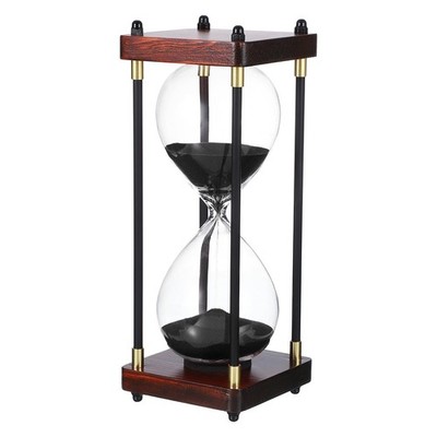 Großer Dekorativer Sandtimer 60 Minuten Holz Sanduhr Moderne Holz Sanduhr Für...