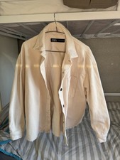 Zara corduroy Cream Jacket Medium