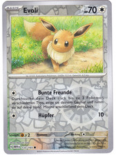 Pokemon Karte: Evoli Reverse 133/165 Pokemon 151 MEW Deutsch NM