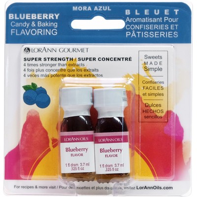 LorAnn Süßigkeiten & Backen Aroma 0,125 Unzen 2/Pkg - Heidelbeergeschmack - 480