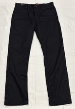DICKIES FLEX 5-Pocket Twill Pants Slim Fit Tapered Leg Black Size 30x30