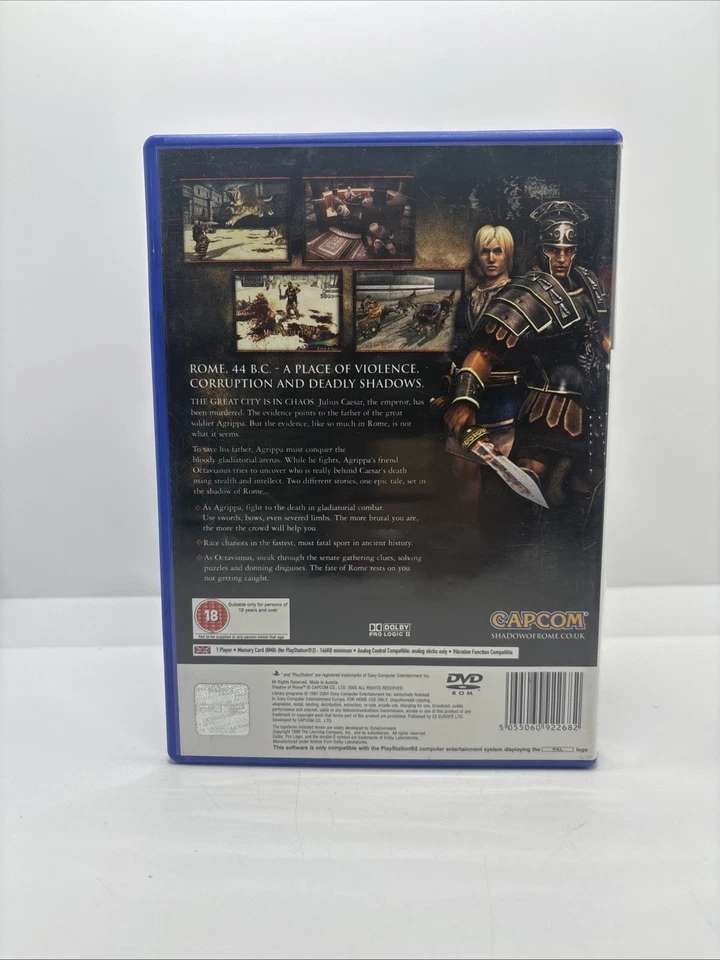 Gioco Shadow Of Rome Sony Playstation 2 Ps2 Pal - Imagen 3 de 4