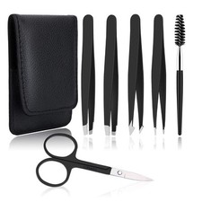Juego De Pinzas Cejas Para Mujeres Juego De 6 Pinzas De Precision Para Cejas Con