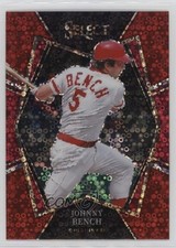 2022 Panini Select Premier Level Red Disco Prizm Johnny Bench #125 HOF b4d