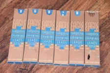 6 box lot Vintage EAGLE Turquoise Drawing Pencil Lead 2375 drafting mechanical B
