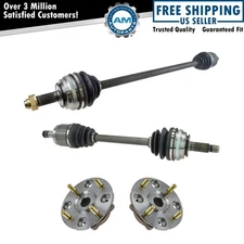 Front CV Axle Shafts & Wheel Hub Bearing Assemblies Set of 4 for Acura Honda New