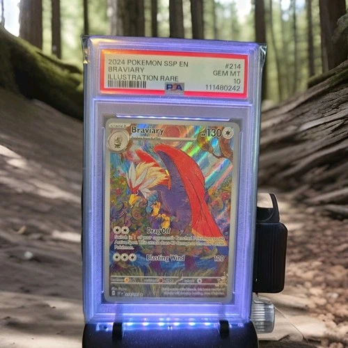 Braviary 214/191 Sv08: Surging Sparks Holo PSA 10 Gem MT