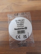 Sundstrom SR221 Pre Filter Pack Of 5, For SR100/SR200 ,  Brand New Sealed.