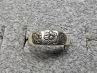 GRANDMA GRABE'S BEAUTIFUL VINTAGE 925 STERLING SILVER 1.4G OPEN BACK RING SIZE 3