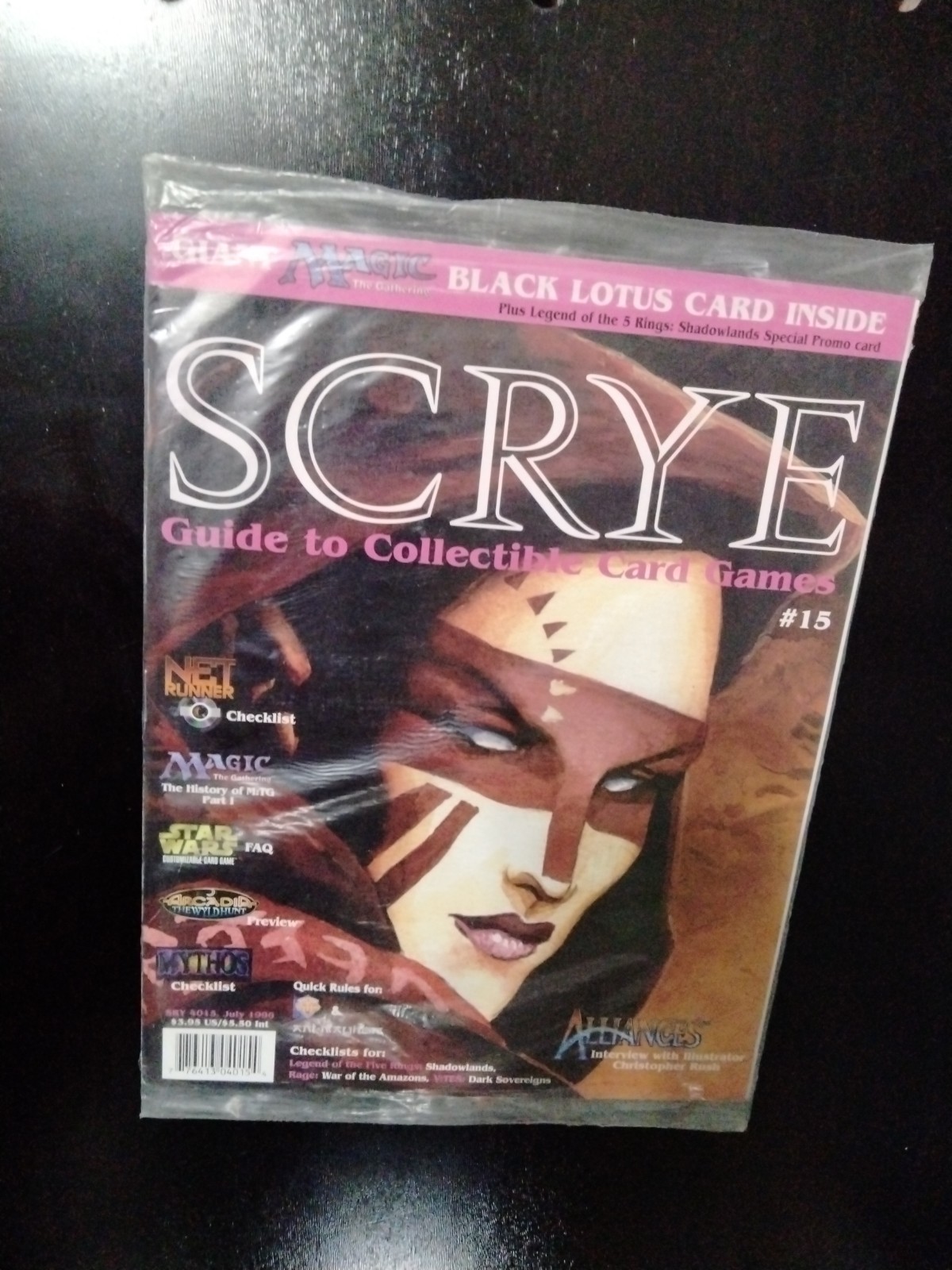 SCRYE Issue #15 Magazine SEALED Includes MTG Oversized 6x9 Black Lotus MAGIC view 2