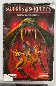 Swords and Serpents - Nintendo NES - Working - Box + Foam + Game + Manual