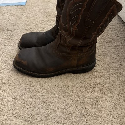 Cody James  Men'S Brown Western Work Boot Composite Toe C9PR2 Size 10EE