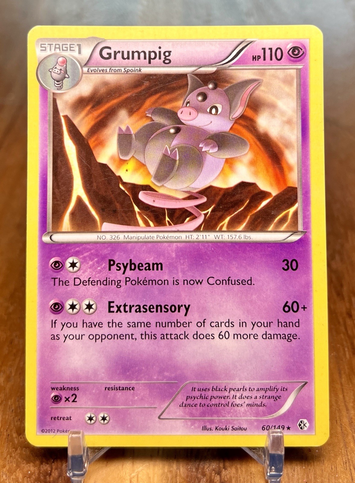 Grumpig 60/149 Rare Boundaries Crossed Pokemon