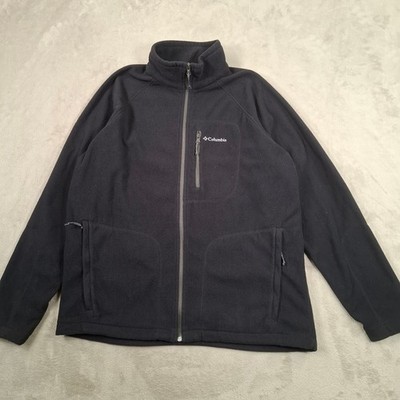 Columbia Fleecejacke Herren XL schwarz Full Zip Outdoor
