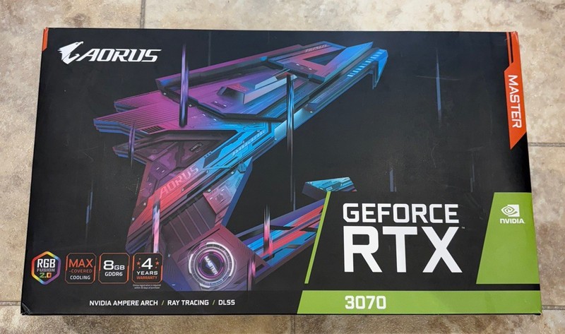 GIGABYTE AORUS GeForce RTX 3070 MASTER 8‎GB GDDR6 Graphics Card