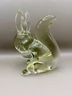 New ListingSeguso Vetri D'Arte Murano Glass Squirrel Figurine Green Italian Art Glass