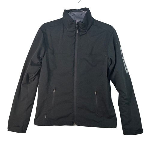 Columbia Titanium Softshell Jacket Womens Medium Black Full Zip WL6593 Active