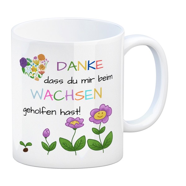 Danke Dass Du Mir Beim Wachsen Geholfen Hast Kaffeebecher-image