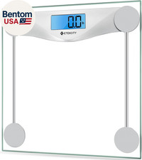 Digital Body Weight Bathroom Scale, Large Blue LCD Backlight Display, High Preci