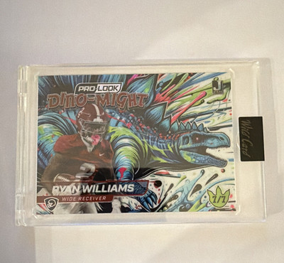 Wild Card Alumination 2025 Ryan Williams Dino-Might DMPSTG3-RW 7/7 Football