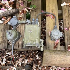 Cast Iron Electric On / Off Light Switches Industrial  Galvanized shown working