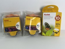 NEW 3 Packs Kodak 10C Color Ink Cartridges Ink Jet Lot