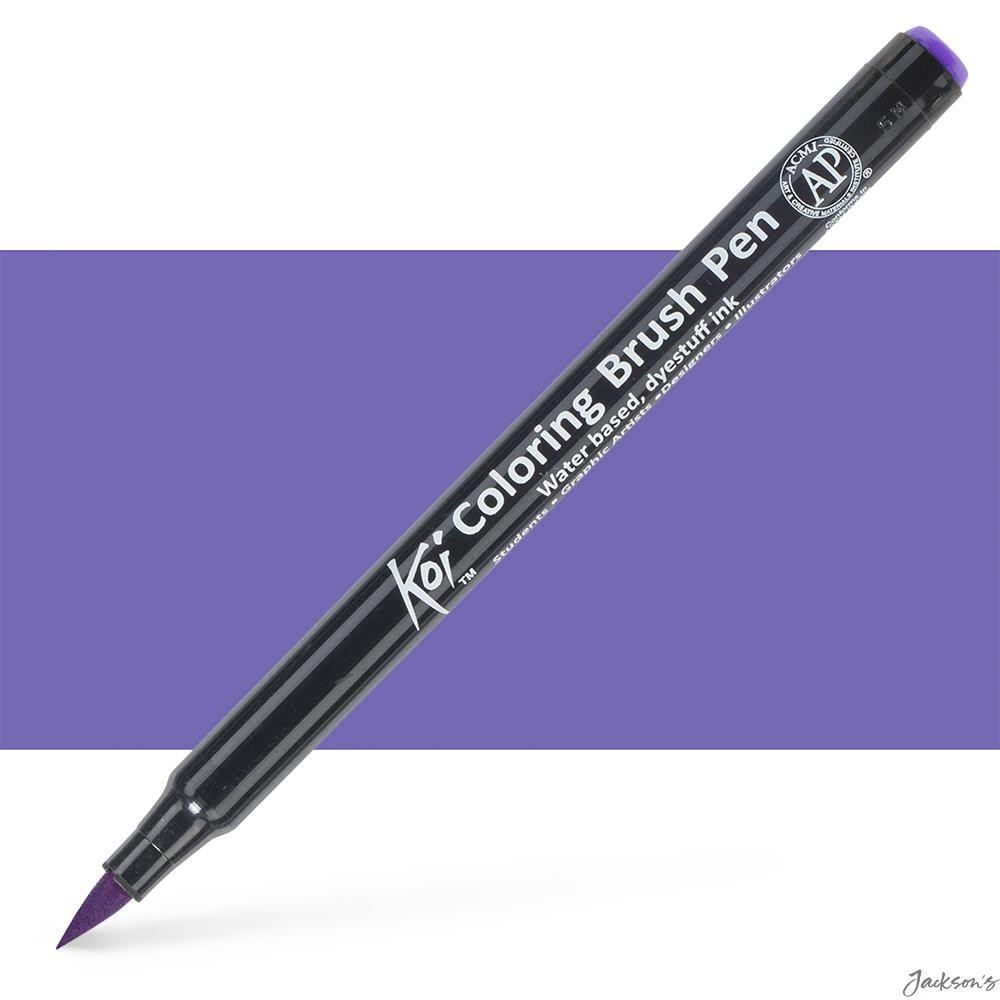 Sakura Koi Colour Brush Pen Nylon Nib Light Purple For Watercolour Blending