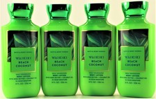 QTY 4 Bath  Body Works WAIKIKI BEACH COCONUT Body Lotion Moisturizer Cream 8oz