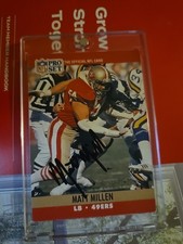 1990 Pro Set - Matt Millen #640 ON CARD AUTO 49ERS READ