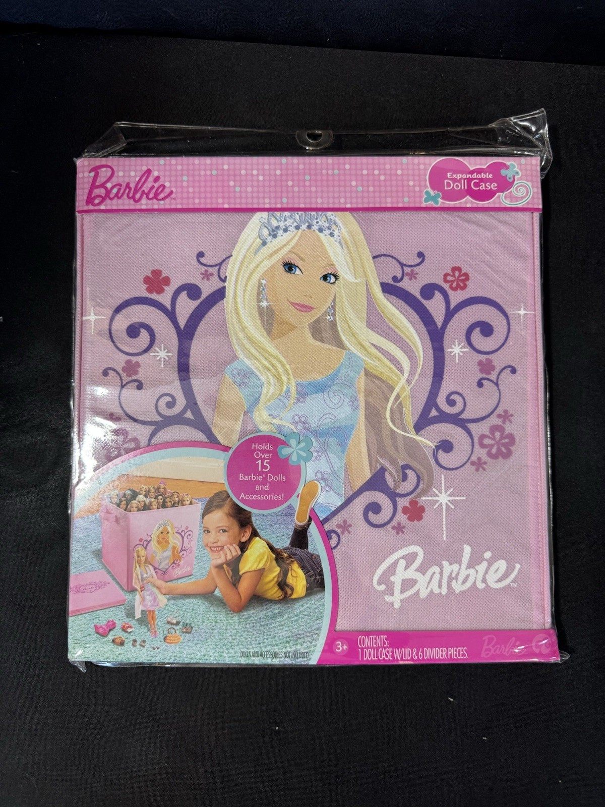 Sealed 2008 Barbie Expandable Doll Carrying Case  Pink Stora