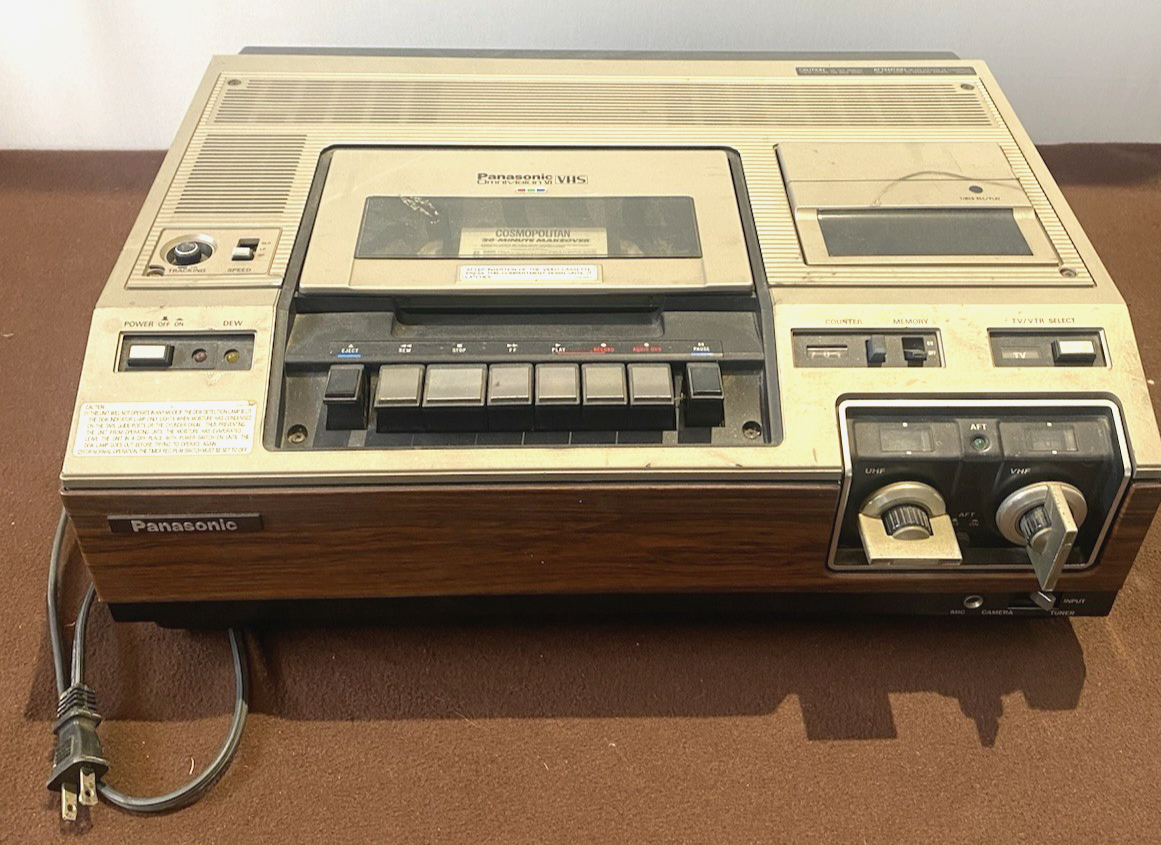 RETRO VINTAGE VCR PANASONIC PV-1200 TOP LOADER PARTS ONLY | eBay