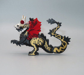 Genuine Lego Oriental Dragon black gold red wings 7419 Adventurers minifigure