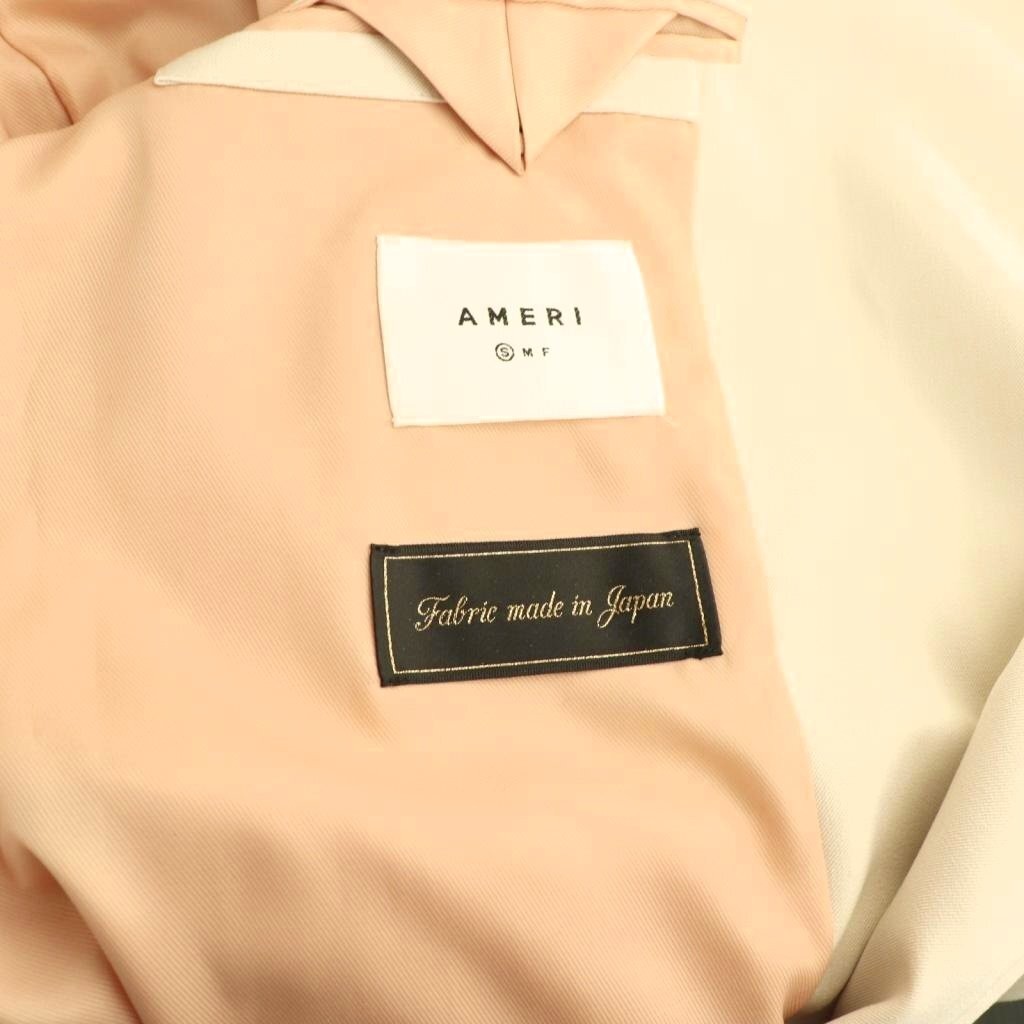 Ameri VINTAGE Mannish Blazer Coat S Light Beige T… - image 8