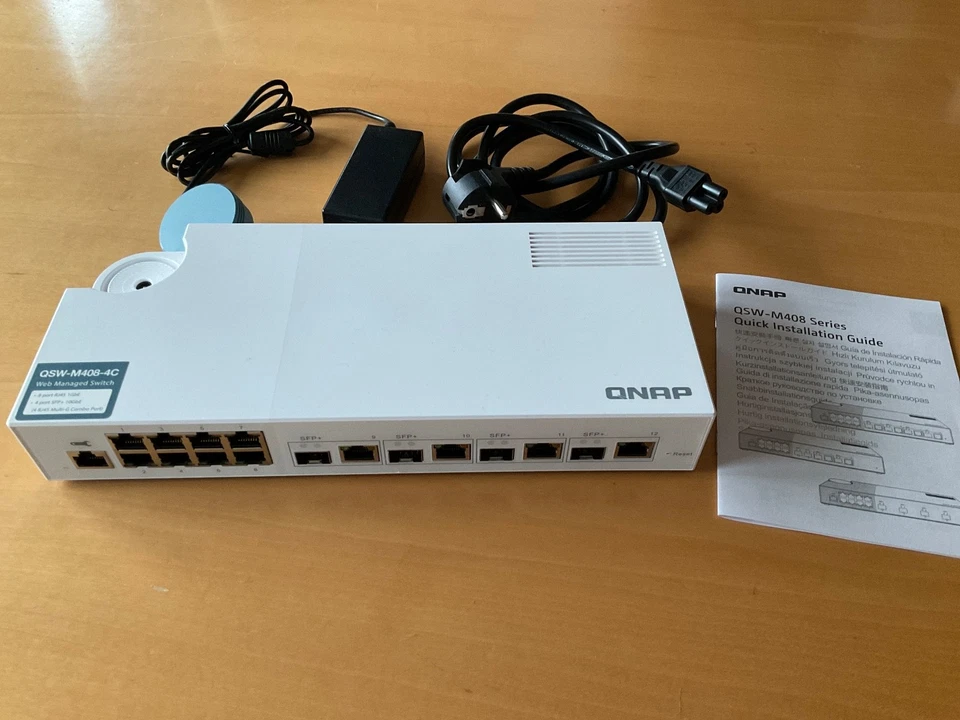 QNAP QSW-M408-4C web-managed 12 Port Switch 10 GBs - 4x SFP+
