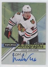 2020-21 Upper Deck Synergy Rookie Auto Lucas Carlsson #AR-LC Auto 07pr