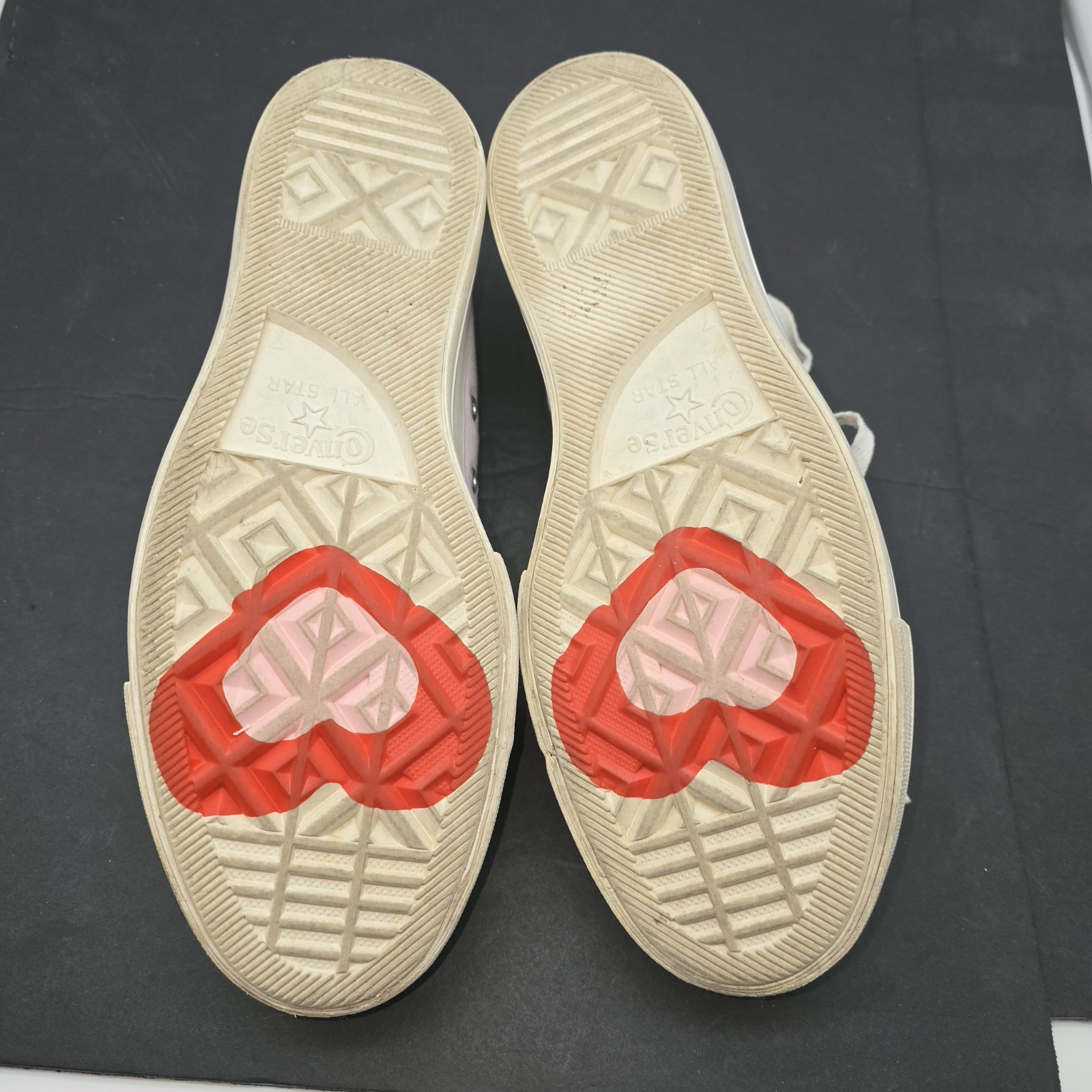 Converse Chuck Taylor All Star Women's Low Platform Sneakers Lilac Heart Size 9 thumbnail 16