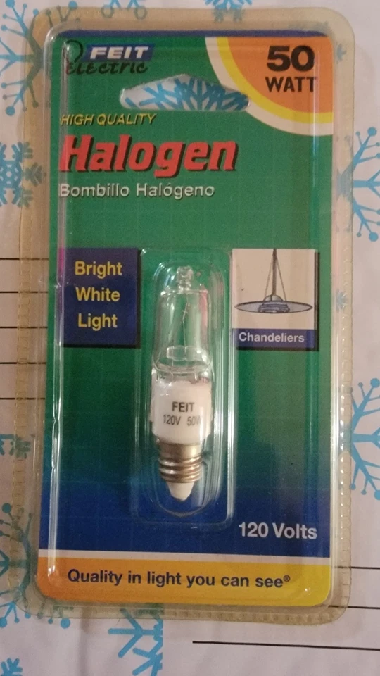 2 Feit Electric BPQ50/CL/MC/RP 50-Watt T3 Bulb with Mini Candelabra Base - Image 2 of 4