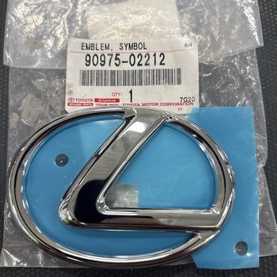 2007-2020 Lexus ES350 Emblem Rear Trunk L Chrome Silver 90975-02212 OEM
