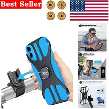Detachable Bike Phone Holder - 360  Rotatable Mount for Smartphones 4-6.7"