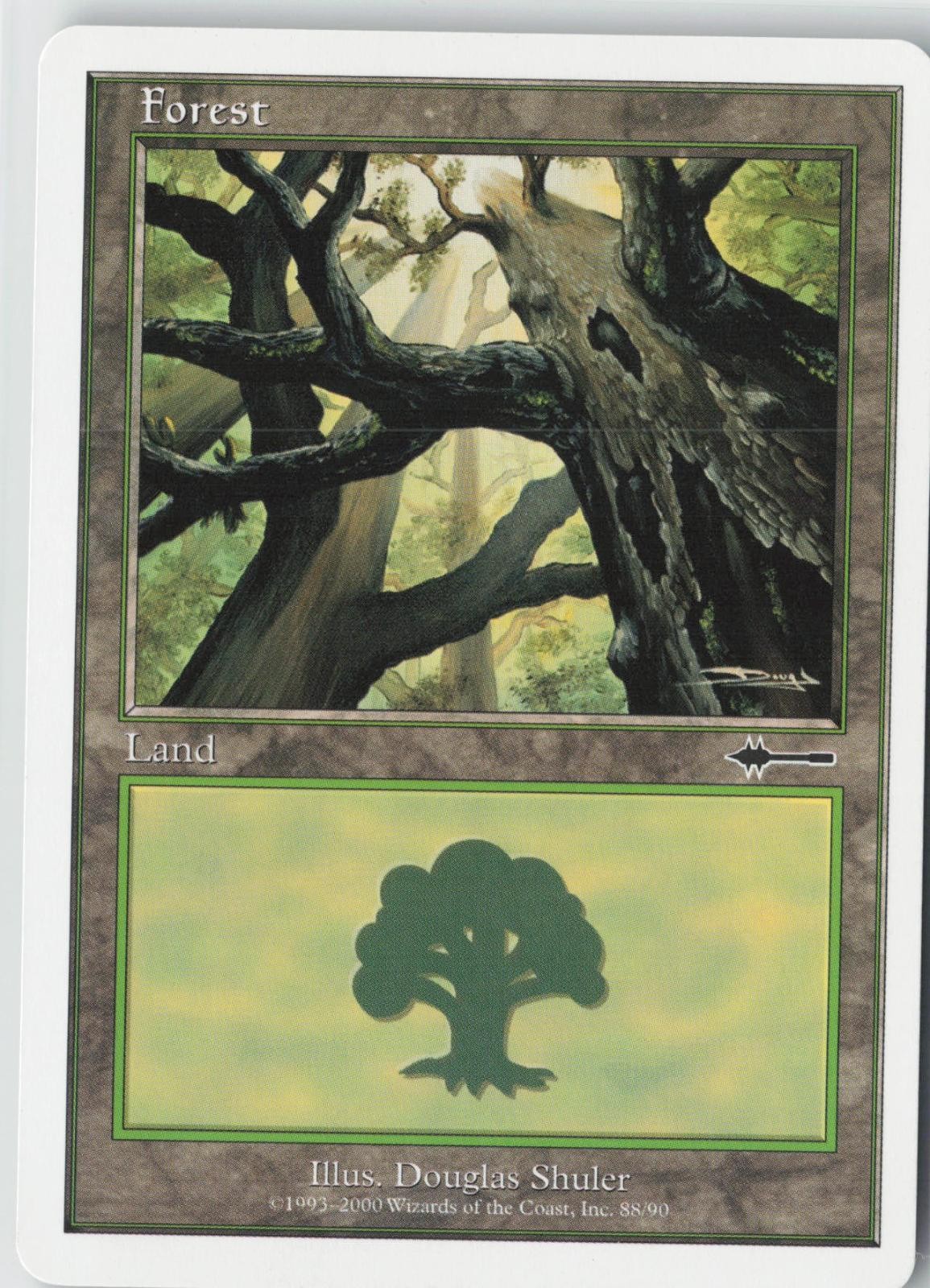 Forest (88) 88 Land Beatdown Box Set Magic: The Gathering Lightly Played