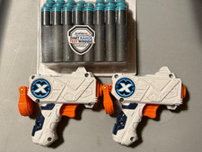Zuru X Shot Micro Dart Toy -Lot of 2 Toy Guns - 23 Package of Darts