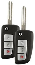Replacement Uncut Car Remote Fob Key Combo Compatible with KBRASTU15, Set of 2
